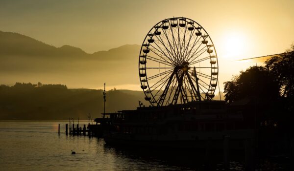 Ferris wheel at the Määs City Festival in Lucerne, Switzerland