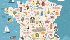 Map of France with regions and best time to visit