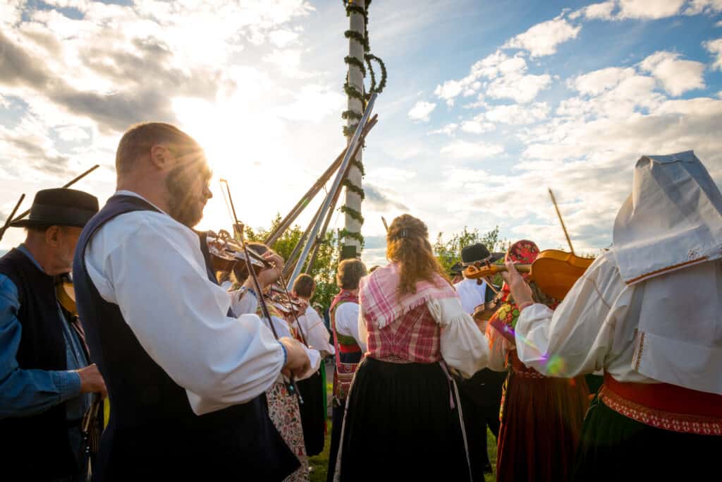 Midsummer Celebrations in Dalarna, Sweden