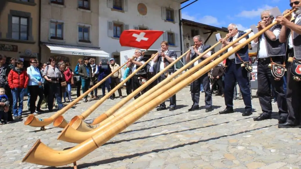 Cheese festival of Gruyères